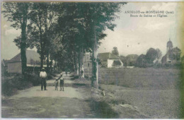 ANDELOT En MONTAGNE (Jura) - Route De Salins Et L'Eglise - Animée - Altri & Non Classificati