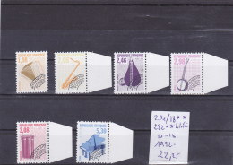 TIMBRE DE FRANCE PREOBLITERES NEUF  Nr 214/18 ** BORD DE FEUILLE 6 VALEURS  COTE 22.25€ - Autres & Non Classés