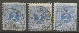 27 X 3  Obl  Midi 5 (+500)  Tous Défauts - 1869-1888 Lion Couché