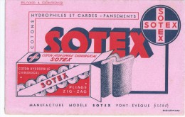 Coton  Hydrophile     "  SOTEX  "            Ft  =  13 .5 Cm  X  21 Cm - Produits Pharmaceutiques