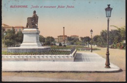 CPA - (Egypte) Alexandrie - Jardin Et Monument Nubar Pacha - Alexandrië