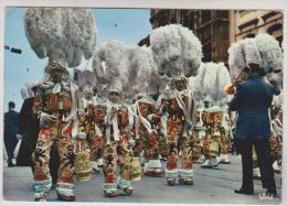 CPM CARNAVAL DE BINCHE, GROUPE DE GILLES EN ACTION - Binche