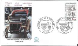 Premier Jour Emission/ Sports/ Centenaire De L'Automobile Française/1984   PJE15 - Automobilismo