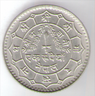 NEPAL 1 RUPEE BIRENDRA BIR BIKRAM - Népal