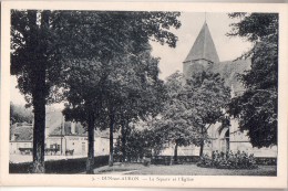 DUN-sur-AURON: Le Square Et L´Eglise - Dun-sur-Auron