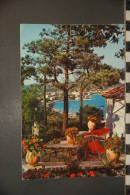 CP, 06,  La Cote D'azur Un Jardin Provencal Avec Ses Pins Et La Mer N°97 35 Edition Rella 1973 - Cannes