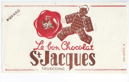 Le Bon Chocolat      "  St  -  JACQUES  "          -   Ft  =  12 Cm  X  21. Cm - Cocoa & Chocolat