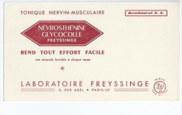 Laboratoire  Freyssinge   "  NEVROSTHENINE  "       -   Ft  =  12 Cm  X  21 Cm - Drogheria