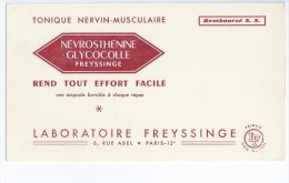 Laboratoire  Freyssinge   "  NEVROSTHENINE  "       -   Ft  =  12 Cm  X  21 Cm - Droguerías