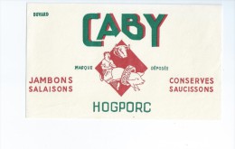 Saucissons      "   CABY   "       -   Ft  =  11 Cm  X  17 Cm - Alimentaire