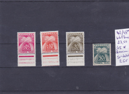 TIMBRE D ANDORRE NEUF   Nr 42-44**BORD DE FEUILLE 45* T-TAXE1947-53 COTE 52.5€ - Neufs