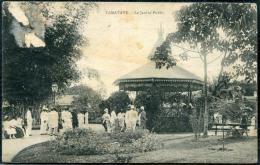 MADAGASCAR - CPA, LE JARDIN PUBLIC, OBL. TAMATAVE LE 19/2/1907, POUR TARBES, TP OTER - TB - Lettres & Documents