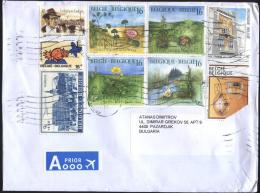 Mailed Cover (letter)  With Stamp 1994  From Belgium  To Bulgaria - Brieven En Documenten