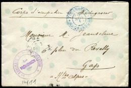 MADAGASCAR - 1er REGIMENT D Tou S MALGACHES,  OBL. " TANANARIVE LE 8/11/1911 " POUR GAP - TB - Lettres & Documents
