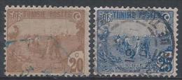 Tunisie N° 34-35  Obl. - Used Stamps