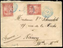 MADAGASCAR - N° 68 (2) OBL. " TANANARIVE LE 2/4/1915 " POUR NANCY - B - Storia Postale