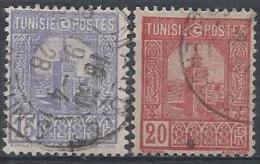 Tunisie N° 125-126  Obl. - Usati