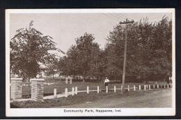 RB 952 - Early Postcard - Community Park - Nappanee Indiana USA - Autres & Non Classés