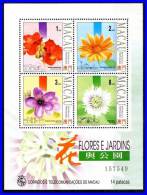 MACAO 1993 GARDEN FLOWERS S/S MNH  SC# 624B  MNH CV$20.00 - Neufs