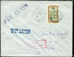 MADAGASCAR - N° 189 / LETTRE AVION, VOL ASSOLANT, TANANARIVE - TULEAR, DU 28/10/1936 - TB - Cartas & Documentos