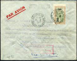 MADAGASCAR - N° 189 / LETTRE AVION, VOL CIRCULAIRE D´ASSOLANT, 28/10 - 1/11/1936, SIGNÉ J. ASSOLANT - SUP & RARE - Briefe U. Dokumente