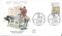 Premier Jour Emission/ Sports/Maison De La Chasse Et De La Nature/Chasse à Courre/Paris/1981   PJE28 - Hippisme