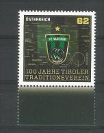 Österreich  2013  Mi.Nr. 3085 , 100 Jahre Tiroler Traditionsverein - Postfrisch / Mint / MNH / (**) - Ongebruikt