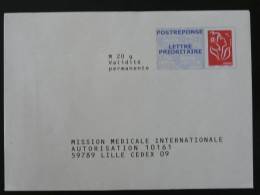 PAP Réponse Marianne De Lamouche Mission Médicale Internationale - Verso 07P431 - N° Intérieur Aucun - Prêts-à-poster: Réponse /Lamouche