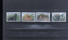 SIERRA LEONE Nº 1715 AL 1718 - Gorillas