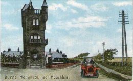BURNS´ MEMORIAL - MAUCHLINE - AYRSHIRE - WITH ST NICHOLAS - CARDIFF POSTMARK - Ayrshire