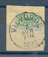 OCB Nr TX1 Gehalveerd Demi-timbre Sur Fragment Centrale Stempel Vilvorde Vilvoorde - Briefmarken