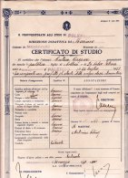 REGIO PROVVEDITORATO AGLI STUDI DI PALERMO  /   Certificato Di Studio  Anno 1940 _  A . XVIII - Diplômes & Bulletins Scolaires