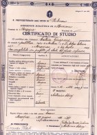 REGIO PROVVEDITORATO AGLI STUDI DI PALERMO  /   Certificato Di Studio  Anno 1938 _  A . XVI - Diplome Und Schulzeugnisse