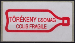 Postal Packet LABEL / FRAGILE COLIS  - Self Adhesive Vignette Label - 2010´s Hungary - MNH - Viñetas De Franqueo [ATM]