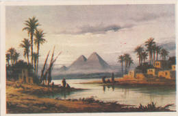 C1930 NIGHTFALL AT THE PYRAMIDS - Pyramides