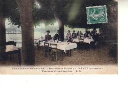 CARRIERE SOUS POISSY  Restaurant HUBLET J. HAYET Successeur  Terrasse Et Vue Des Iles - Carrieres Sous Poissy