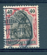 VARIÉTÉS ALLEMAGNE EMPIRE  1905 / 1911   N° 88  DEUTSCHES REICH  40 OBLITÉRÉ  DOS CHARNIÈRES YVERT TELLIER 1.50 € - Varietà & Curiosità