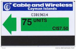 Cayman Islands, CAY-AU-1, 1986 Green Arrow, Catalogued At $130, 2 Scans. - Islas Caimán