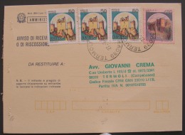 COLORE DIVERSO 1996 Castello £ 450 Discromico 50 Ordinari Ordinario Castelli D´Italia Lire Storia Postale Busta Lettera - Errors And Curiosities