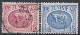 Tunisie N° 344-344A  Obl. - Gebruikt