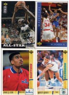 LOT De 4 Cartes UPPER DECK BASKET NBA 1994 O'NEIL JACKSON 1993 ELLISON BOGUES - Lots