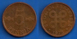 Finlande 5 Pennia 1975 Finland Penni Markka Non Euro Skrill Paypal OK - Finlande