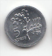 TURQUIE - 5 KURUS 1975 - Turquie