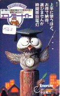 Télécarte Japon Oiseau * HIBOU (1562)  * OWL * BIRD Japan Phonecard * TELEFONKARTE * EULE * UIL * - Uilen