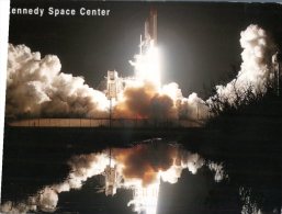 (S185) USA - Kennedy Space Center - Challenger Mission Night Launch - Astronomy