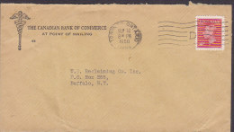 Canada THE CANADIAN BANK OF COMMERCE, TORONTO Ontario 1950 Cover Lettre To BUFFALO (NY) United States - Covers & Documents