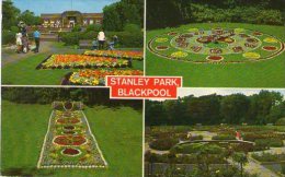 STANLEY PARK - BLACKPOOL - LANCS - FLORAL CLOCK - 1975 - Blackpool