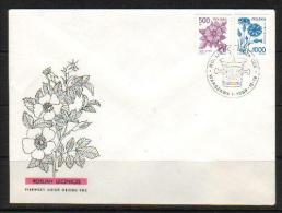 POLAND FDC 1989 MEDICINAL HEALING PLANTS ALL SERIES Flowers Herbs Chemist Pharmacist Science Medicine Drugs Healthcare - FDC