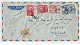 Lettre Recommandée, Pour La France - Storia Postale