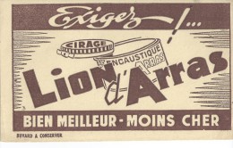 Cirage   "  LION  D'  ARRAS  "                       Ft  =  13 Cm  X  21 Cm - Produits Ménagers